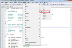 代码编辑器(Notepad++)怎么设置语言格式?代码编辑器(Notepad++)设置语言格式教程