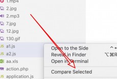 vscode怎么比较两个文件的区别? vscode比较两个文件方法