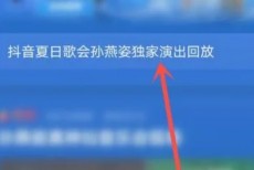 抖音夏日歌会怎么查看回放？抖音夏日歌会查看回放方法